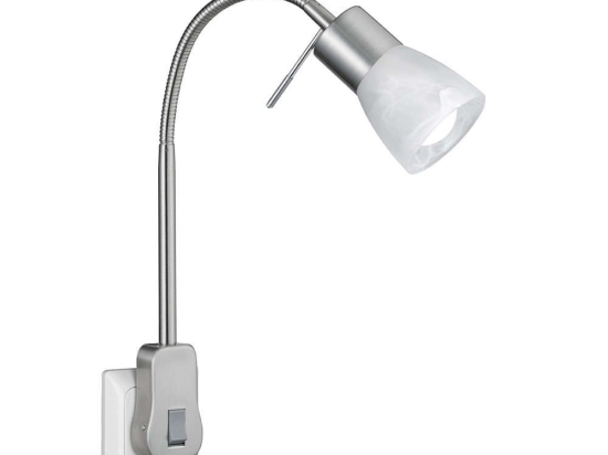Φωτιστικό Τοίχου - Πρίζας Levisto 891010107 Nickel Trio Lighting Μέταλλο
