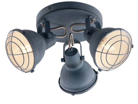 Φωτιστικό Οροφής - Σποτ I-Cuba-PL3 8031414869299 Grey Luce Ambiente Design Μέταλλο