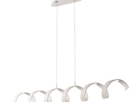 Φωτιστικό Οροφής - Ράγα Led-Helix-S6 Bco 30W 2400Lmn 4000K White Luce Ambiente Design Αλουμίνιο