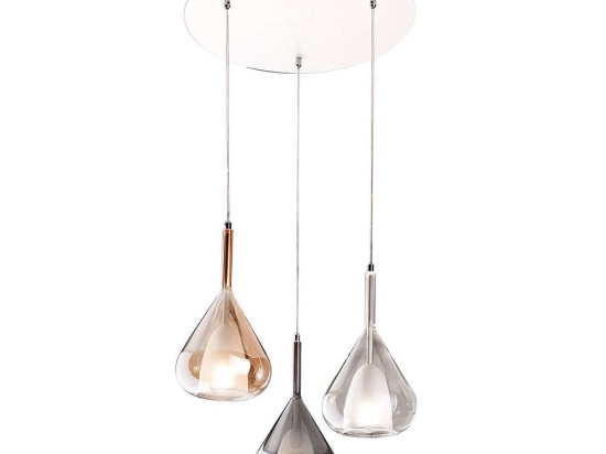 Φωτιστικό Οροφής Lila 3481-47-297 Multi Fabas Luce Μέταλλο,Γυαλί