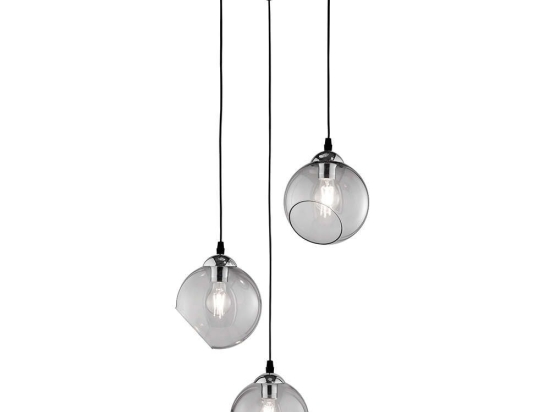 Φωτιστικό Οροφής Clooney R30073054 Smoke RL Lighting Μέταλλο,Γυαλί