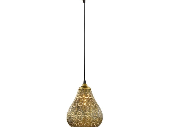 Φωτιστικό Οροφής Jasmin 303700104 Old Brass Trio Lighting Μέταλλο