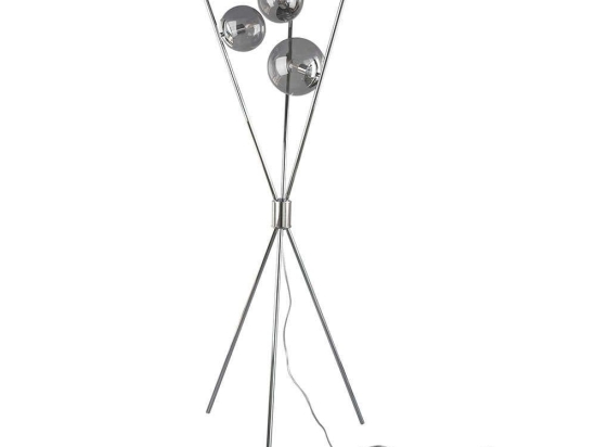 Φωτιστικό Δαπέδου Lance 403400354 Smoke Trio Lighting Μέταλλο,Γυαλί