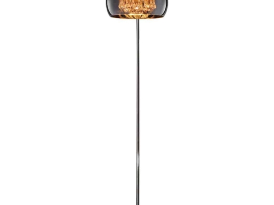 Φωτιστικό Δαπέδου Vapore 411210406 Chrome Trio Lighting Μέταλλο,Γυαλί
