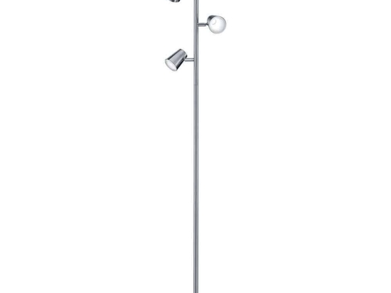 Φωτιστικό Δαπέδου Led Narcos 3x470Lm 28x154x18cm Nickel Mat-White 473190307 Trio Lighting Μέταλλο,Ακρυλικό
