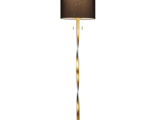 Φωτιστικό Δαπέδου NAndor 475310379 Gold Trio Lighting Μέταλλο,Ύφασμα