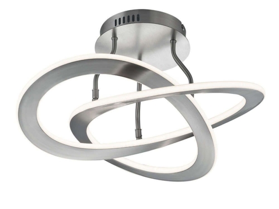 Φωτιστικό Οροφής - Πλαφονιέρα Oakland 621710107 53x23cm 1xSMD LED 40W 5200lm 3000K Silver Trio Light