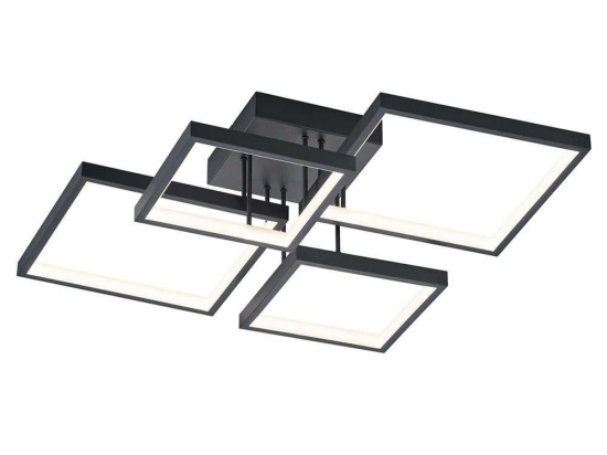 Φωτιστικό Οροφής - Πλαφονιέρα Led Sorrento 627710432 Black Trio Lighting Μέταλλο