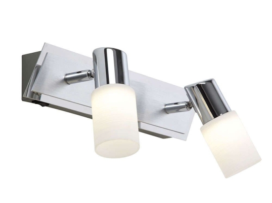 Φωτιστικό Τοίχου Clapton 821470205 Chrome Trio Lighting Αλουμίνιο,Γυαλί