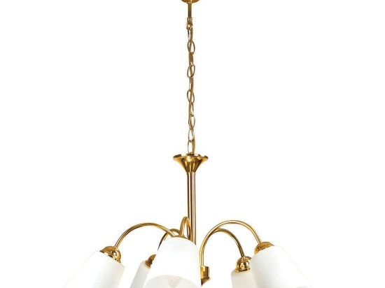 Φωτιστικό Οροφής I-1162/5 Oro Gold Fan Europe Μέταλλο,Γυαλί
