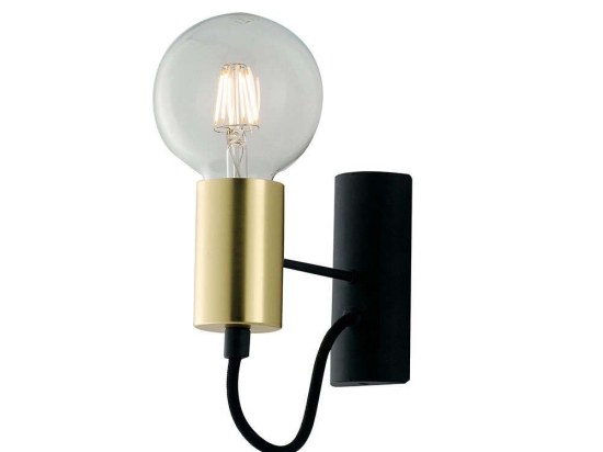 Φωτιστικό Τοίχου - Απλίκα I-Axon-AP Black-Gold Luce Ambiente Design Μέταλλο