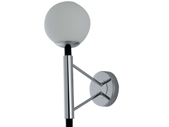 Φωτιστικό Τοίχου - Απλίκα I-Hammond-AP Chrome Luce Ambiente Design Μέταλλο,Γυαλί
