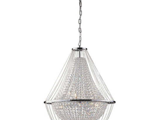 Φωτιστικό Οροφής I-Vienna-S60 CR Chrome Luce Ambiente Design Κρύσταλλο