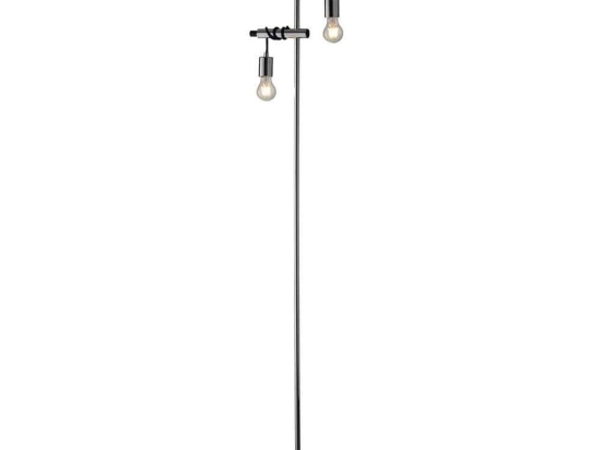 Φωτιστικό Δαπέδου I-Admiral-PT2 Chrome Luce Ambiente Design Μέταλλο,Ύφασμα