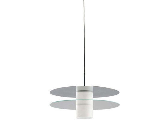 Φωτιστικό Οροφής I-Record-S50 CR Chrome Luce Ambiente Design Μέταλλο,Γυαλί
