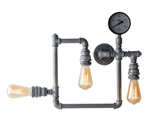 Φωτιστικό Τοίχου - Απλίκα I-Amarcord-PL3 ZN Grey Luce Ambiente Design Μέταλλο