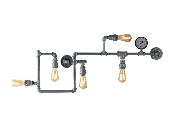 Φωτιστικό Τοίχου - Απλίκα I-Amarcord-PL5 ZN Grey Luce Ambiente Design Μέταλλο