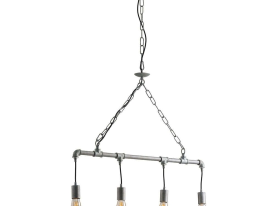 Φωτιστικό Οροφής - Ράγα I-Amarcord-S4 ZN Grey Luce Ambiente Design Μέταλλο