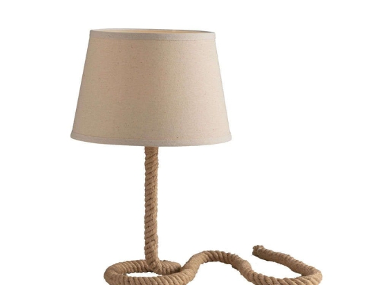 Φωτιστικό Επιτραπέζιο I-Rope-L Natural Luce Ambiente Design Σχοινί,Μέταλλο