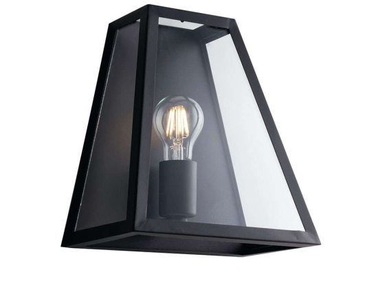 Φωτιστικό Τοίχου - Απλίκα I-Lexington-AP Black Luce Ambiente Design Μέταλλο,Γυαλί