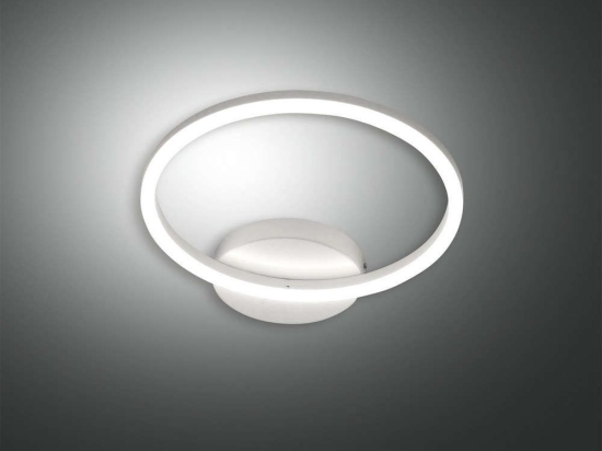 Φωτιστικό Tοίχου - Οροφής Led Giotto 3508-21-102 White Fabas Luce Μέταλλο, Μεθακρυλικό