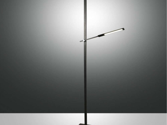 Φωτιστικό Δαπέδου Led Ideal 3550-10-101 Black Fabas Luce Αλουμίνιο