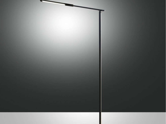 Φωτιστικό Δαπέδου Led Ideal 3550-11-101 Black Fabas Luce Αλουμίνιο