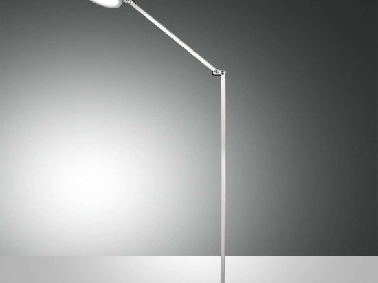 Φωτιστικό Δαπέδου Led Regina 3551-11-102 White Fabas Luce Μέταλλο, Μεθακρυλικό