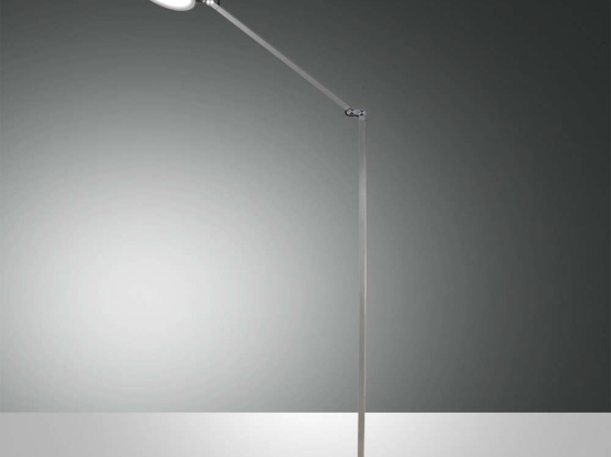 Φωτιστικό Δαπέδου Led Regina 3551-11-212 Aluminum Fabas Luce Μέταλλο, Μεθακρυλικό