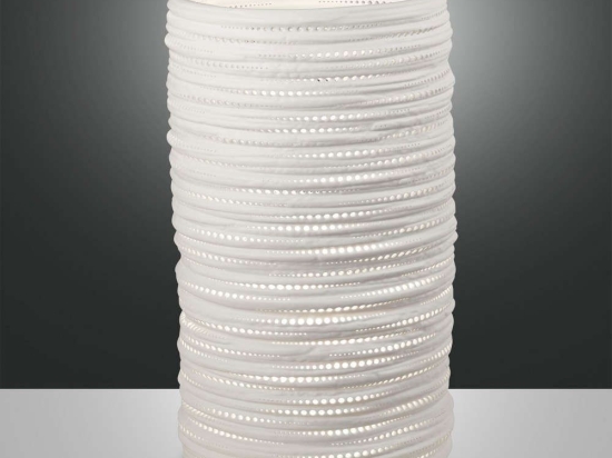 Φωτιστικό Επιτραπέζιο Marbella 3527-35-102 White Fabas Luce Μέταλλο,Κεραμικό