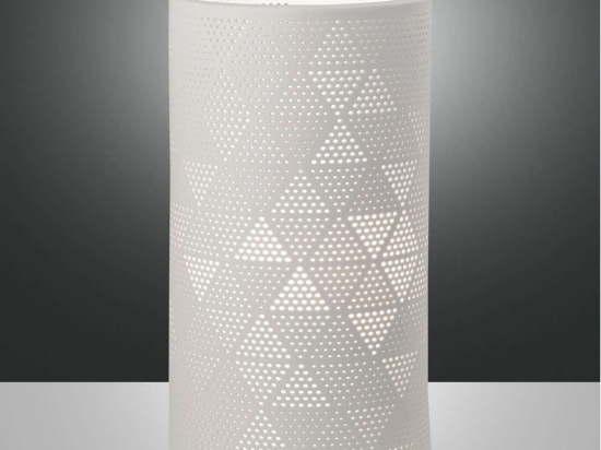 Φωτιστικό Επιτραπέζιο Micol 3528-35-102 White Fabas Luce Μέταλλο,Κεραμικό