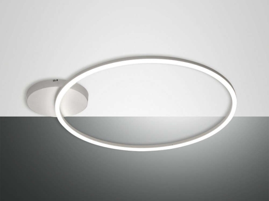 Φωτιστικό Οροφής - Πλαφονιέρα Led Giotto 3508-61-102 White Fabas Luce Μέταλλο, Μεθακρυλικό
