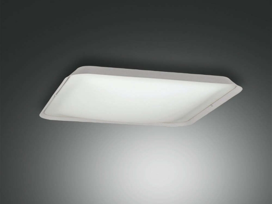 Φωτιστικό Οροφής - Πλαφονιέρα Led Hugo 3645-61-102 White Fabas Luce Μέταλλο,Γυαλί