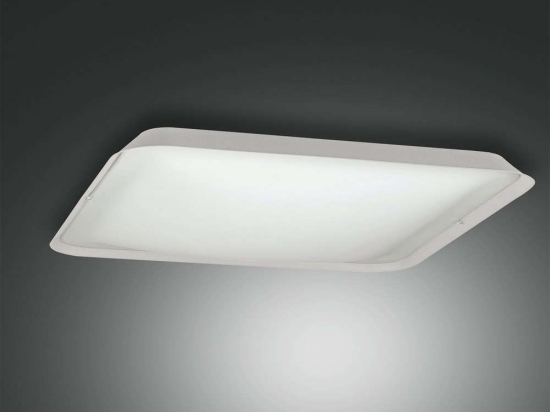 Φωτιστικό Οροφής - Πλαφονιέρα Led Hugo 3645-65-102 White Fabas Luce Μέταλλο,Γυαλί
