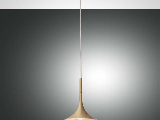 Φωτιστικό Οροφής Apollo 3623-41-119 Satined Brass Fabas Luce Μέταλλο,Γυαλί