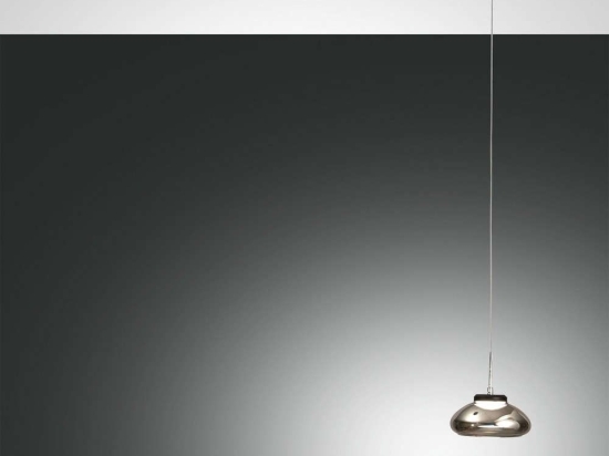 Φωτιστικό Οροφής Led Arabella 3547-41-126 Transparent Grey Fabas Luce Μέταλλο,Γυαλί