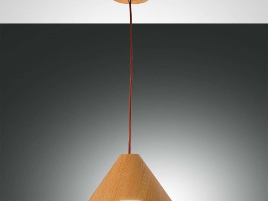 Φωτιστικό Οροφής Esino 3630-40-215 Oak Fabas Luce Μέταλλο,Ξύλο