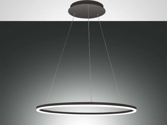 Φωτιστικό Οροφής Led Giotto 3508-40-101 Black Fabas Luce Μέταλλο, Μεθακρυλικό