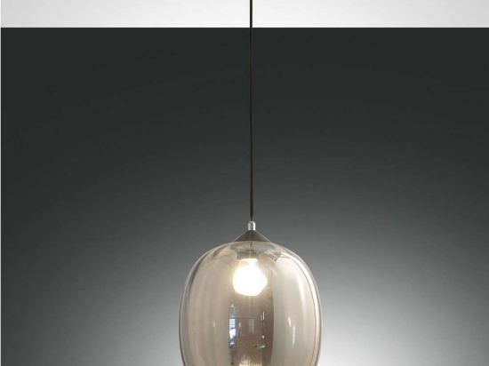 Φωτιστικό Οροφής Infinity 3519-45-126 Transparent Grey Fabas Luce Μέταλλο,Γυαλί