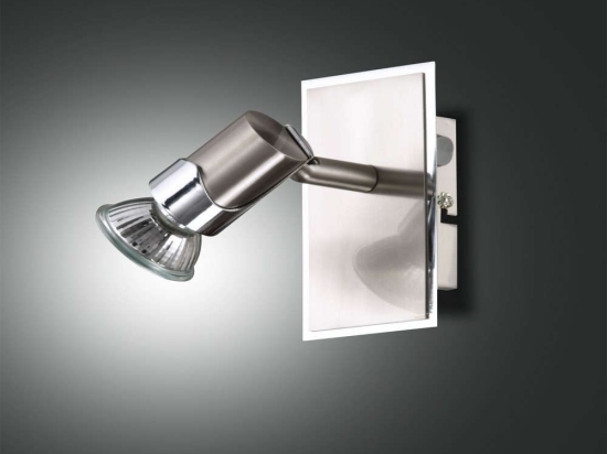 Φωτιστικό Τοίχου Alice 2554-81-178 Satined Nickel Fabas Luce Μέταλλο