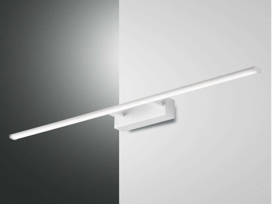 Φωτιστικό Τοίχου Led Nala 3361-28-102 White Fabas Luce Μέταλλο, Μεθακρυλικό