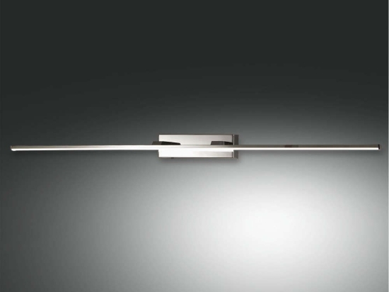 Φωτιστικό Τοίχου Led Nala 3361-28-138 Chrome Fabas Luce Μέταλλο, Μεθακρυλικό