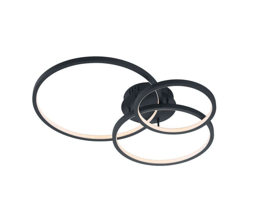 Φωτιστικό Οροφής - Πλαφονιέρα Led Aaron RGBW 652710342 Anthracite Trio Lighting Μέταλλο