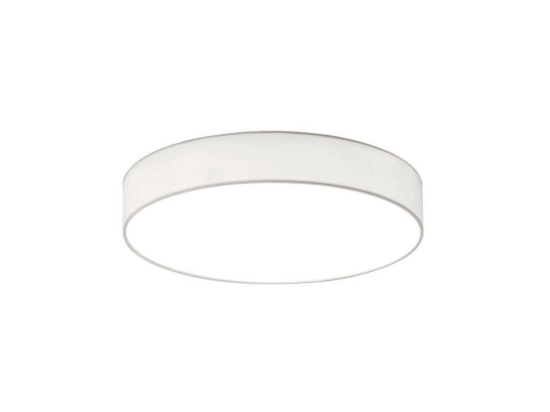 Φωτιστικό Οροφής - Πλαφονιέρα Lugano 621912401 D40x10,5cm White Trio Lighting Μέταλλο,Ύφασμα