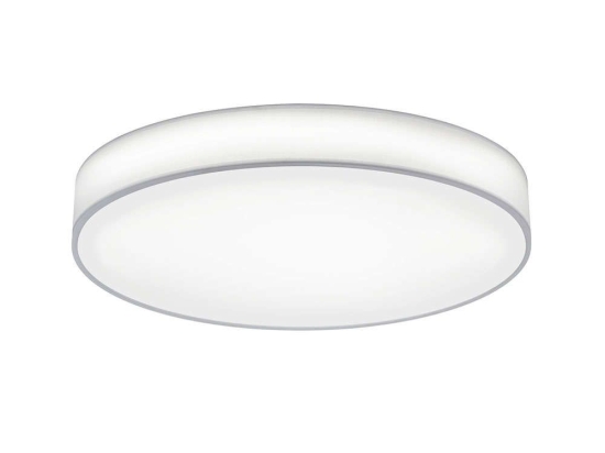 Φωτιστικό Οροφής - Πλαφονιέρα Lugano 621915501 D75x10cm White Trio Lighting Μέταλλο,Ύφασμα