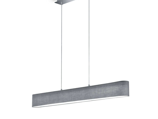 Φωτιστικό Οροφής - Ράγα Lugano 320910111 SMD-LED 100x150cm Grey Trio Lighting Μέταλλο,Ύφασμα