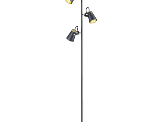 Φωτιστικό Δαπέδου Edward 408800332 Black Trio Lighting Μέταλλο