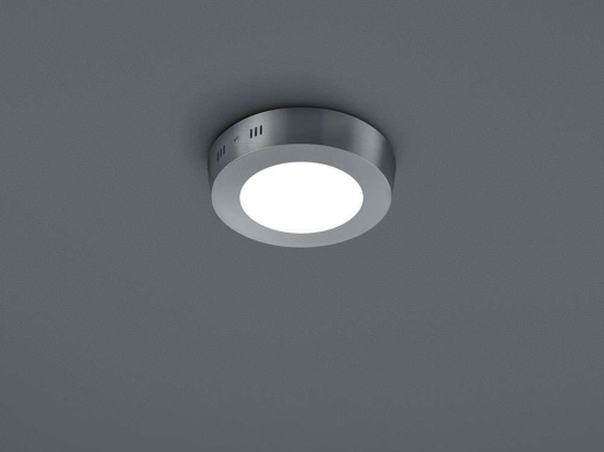 Φωτιστικό Οροφής - Πλαφονιέρα Led Cento 657010607 Ø12cm Nickel Trio Lighting Μέταλλο