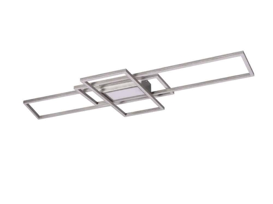 Φωτιστικό Οροφής - Πλαφονιέρα Led Irvine 620010407 105x42cm Nickel Trio Lighting Μέταλλο