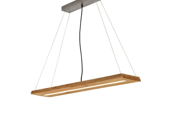 Φωτιστικό Οροφής - Ράγα Brad 323710130 100x20x150cm Wood Trio Lighting Μέταλλο,Ξύλο